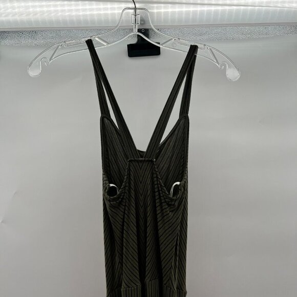 Rolla Coster Sleeveless Maxi Dress Green/Black Striped Women's Size Small - Picture 6 of 8